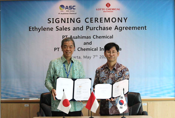 PT Asahimas Chemical (ASC) and PT Lotte Chemical Indonesia (LCI)  have entered into a strategic partnership through the signing of a Long-Term Sales and Purchase Agreement for Ethylene Supply.