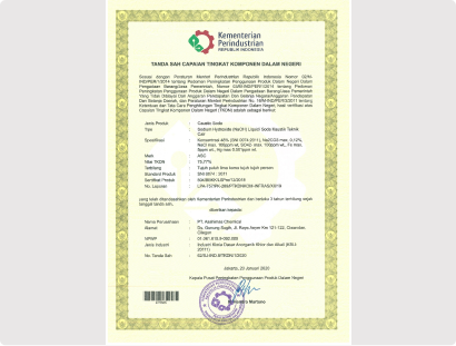 TKDN Certificate(L-NaOH)